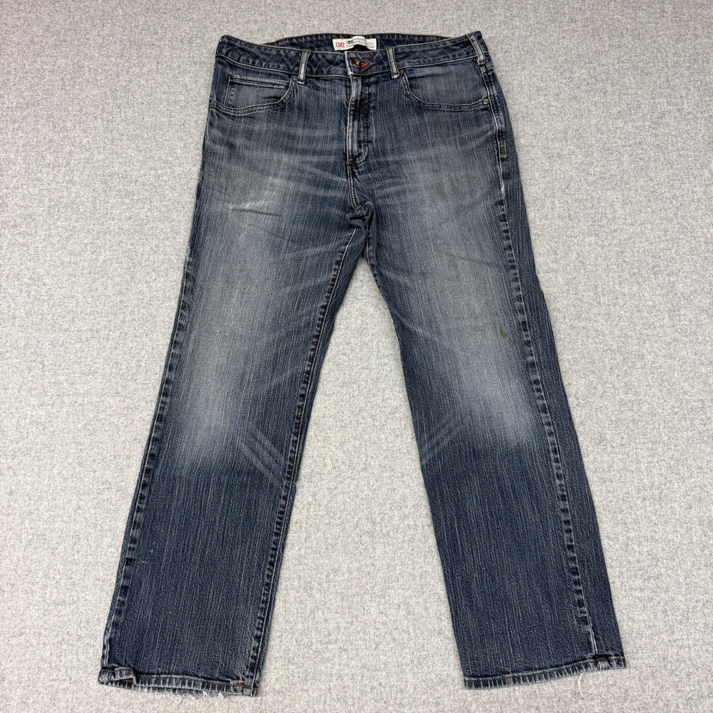 Lee Modern Series Straight Fit Jeans 36x30 Blue Denim L342 Casual Mens Pants